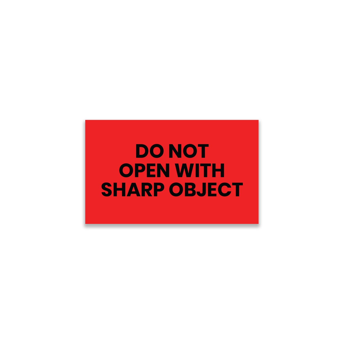 Do Not Open With Sharp Object - Do Not Labels Roll - 3"x5"