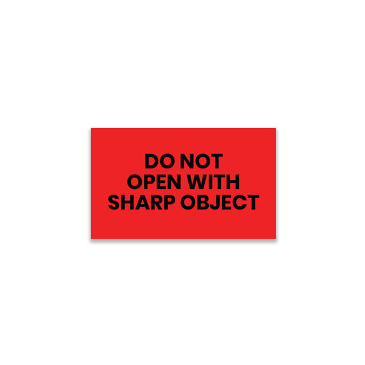 Do Not Open With Sharp Object - Do Not Labels Roll - 3"x5"