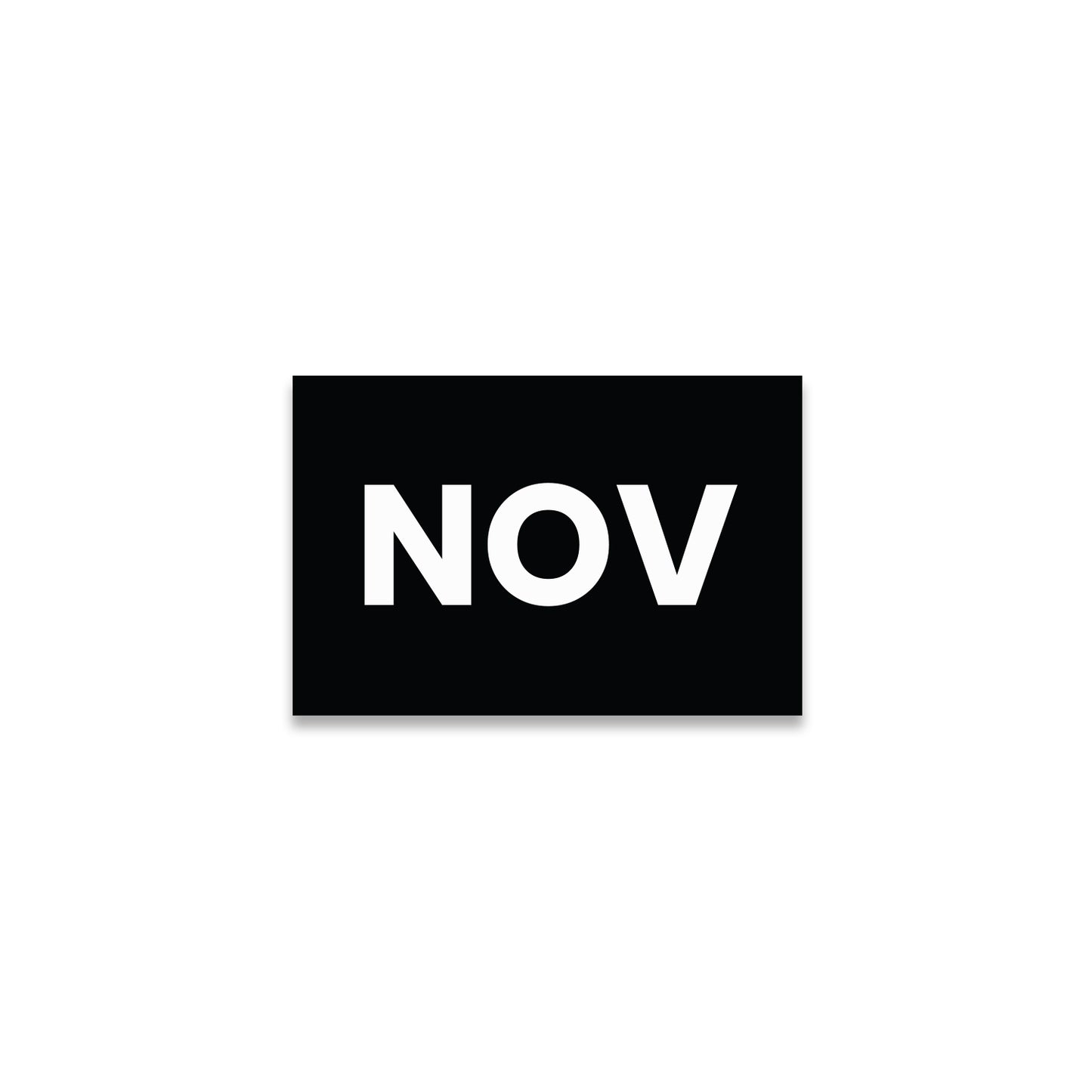 November (Rectangle) - Month Lables Roll - 2"x3" / 3"x5"