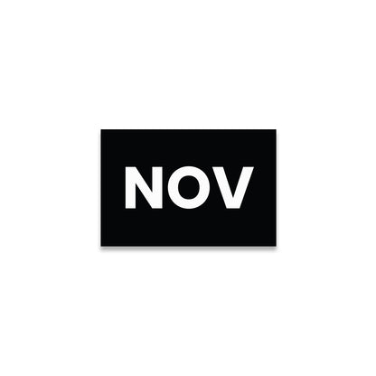 November (Rectangle) - Month Lables Roll - 2"x3" / 3"x5"