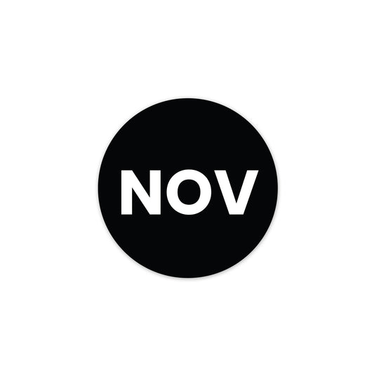 November (Circle) - Month Lables Roll - 1"x1" / 2"x2"