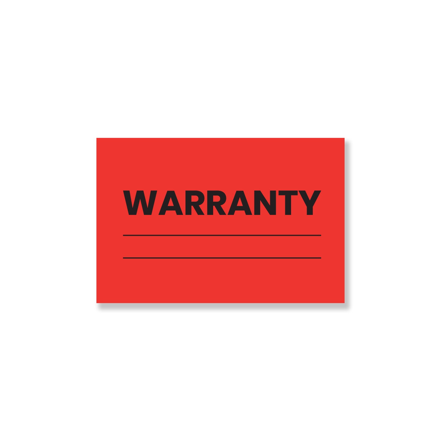 StickerJet Warranty – OSHA Quality Control Roll Labels – 2x3" Rectangle Labels – 500 Qty/Roll – Paper, Easy Peel And Stick, Strong Adhesive, Made In USA