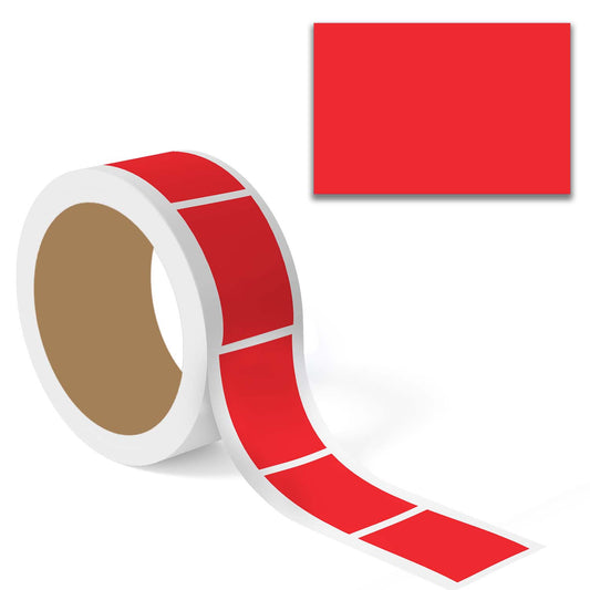 Red Color Code Rectangle Labels