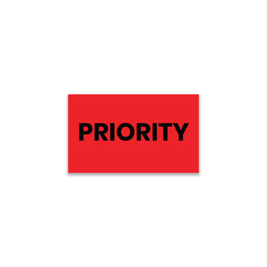 StickerJet Priority – OSHA Shipping Labels – 3"x5" Rectangle Labels – 500 Qty/Roll – Paper, Easy Peel And Stick, Strong Adhesive, Made In USA