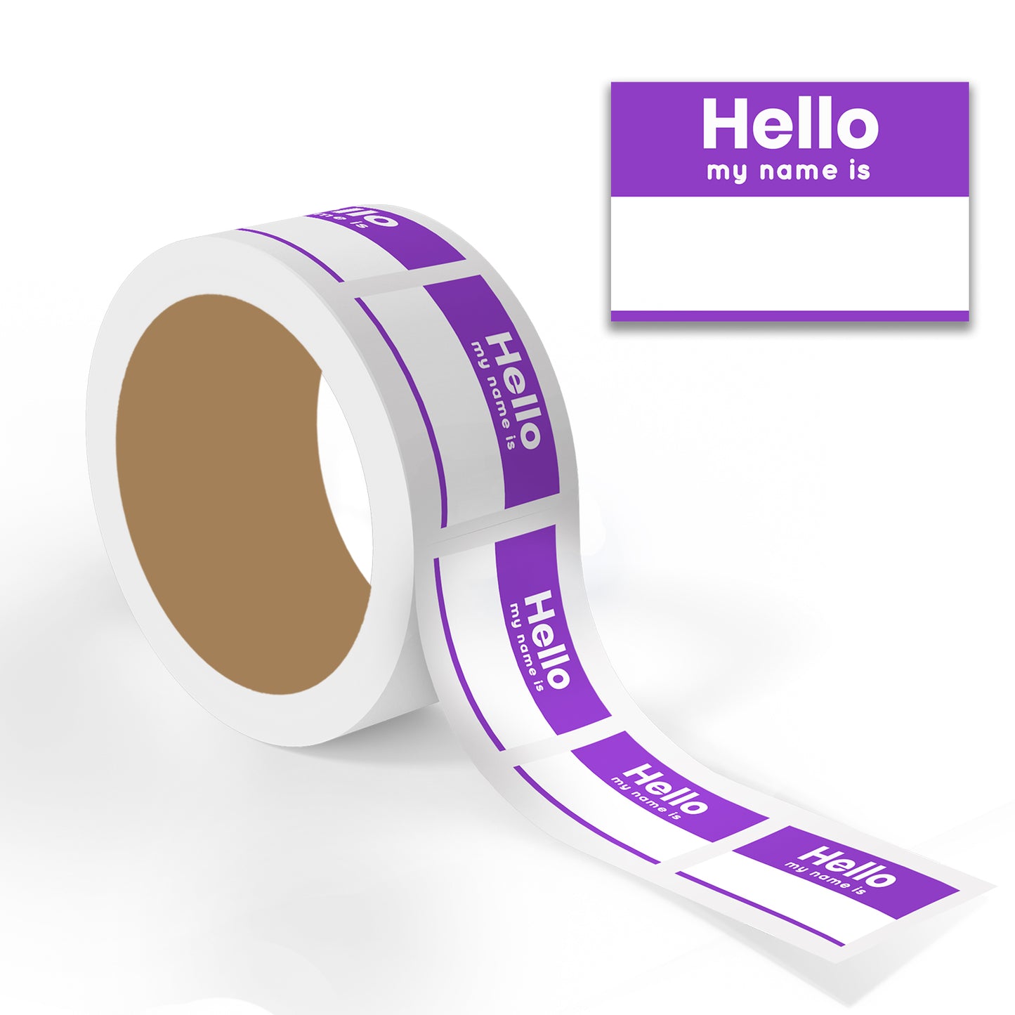 Name Tag - 500 Labels/Roll - 2"x3" - Blue (Copy)- Milli Trial