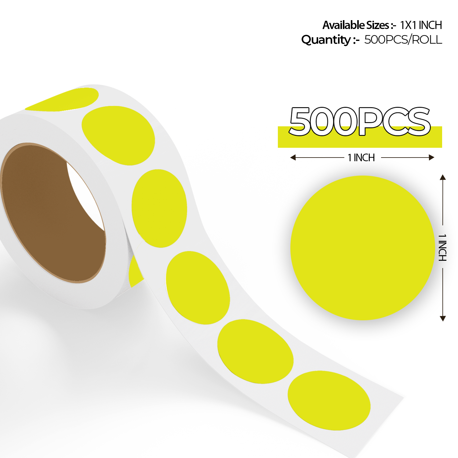Fluorescent Yellow Dot Labels