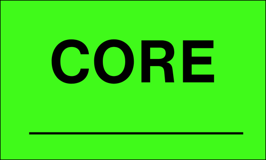 StickerJet Core -- – OSHA Receiving Labels – 3"x5" Rectangle Labels – 500 Qty/Roll – Paper, Easy Peel And Stick, Strong Adhesive, No Residue, Made In USA