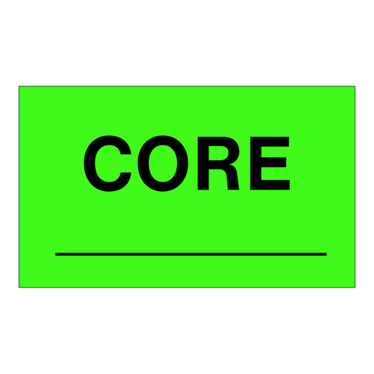 Core ___ (Rectangle) - Receiving Labels