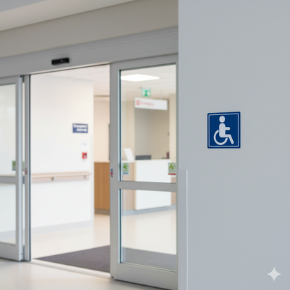 Handicap Wheelchair Accessible Vinyl Decals