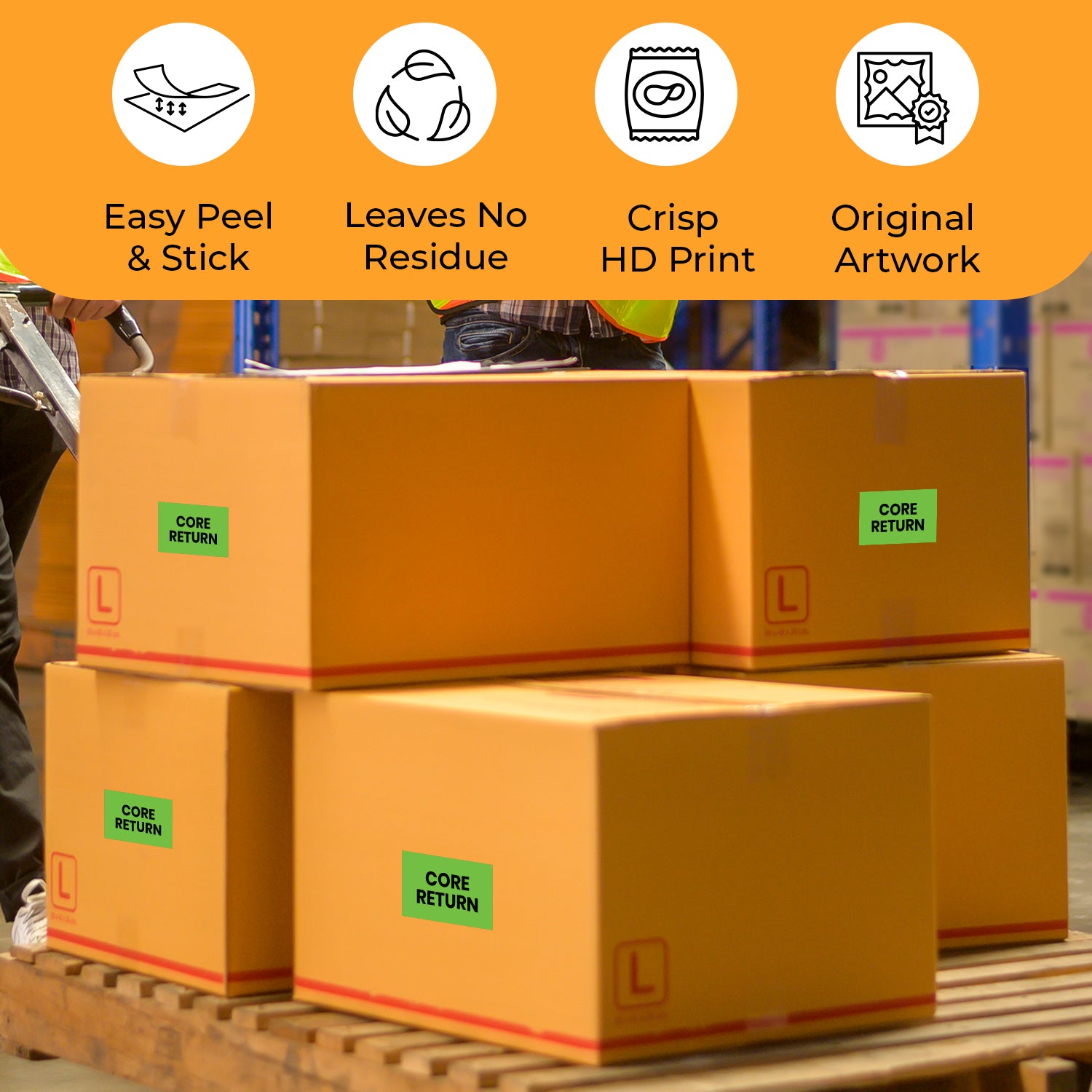 Core Return - Receiving Labels