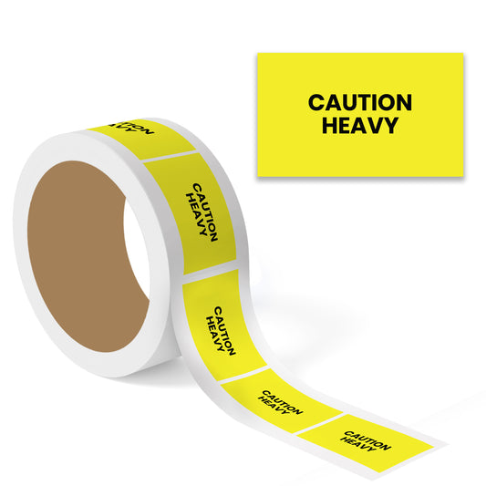 Caution Heavy (Rectangle) - Shipping Labels