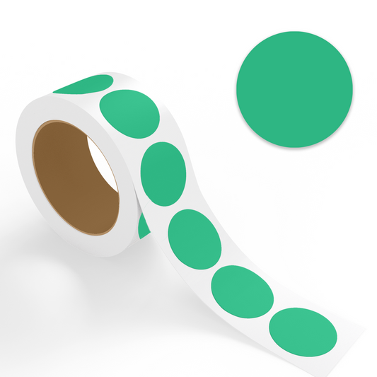 Kelly Green Dot Labels