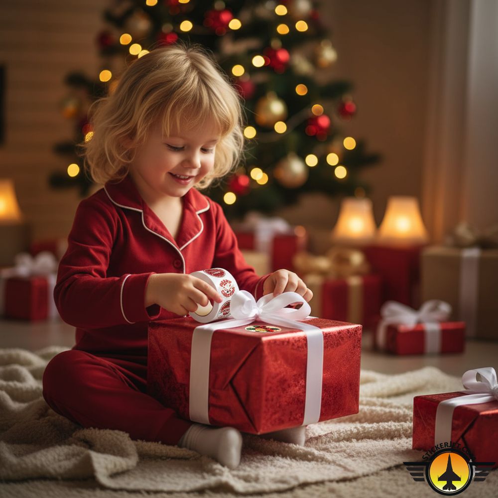 Christmas Sticker – Festive Merry Christmas Design