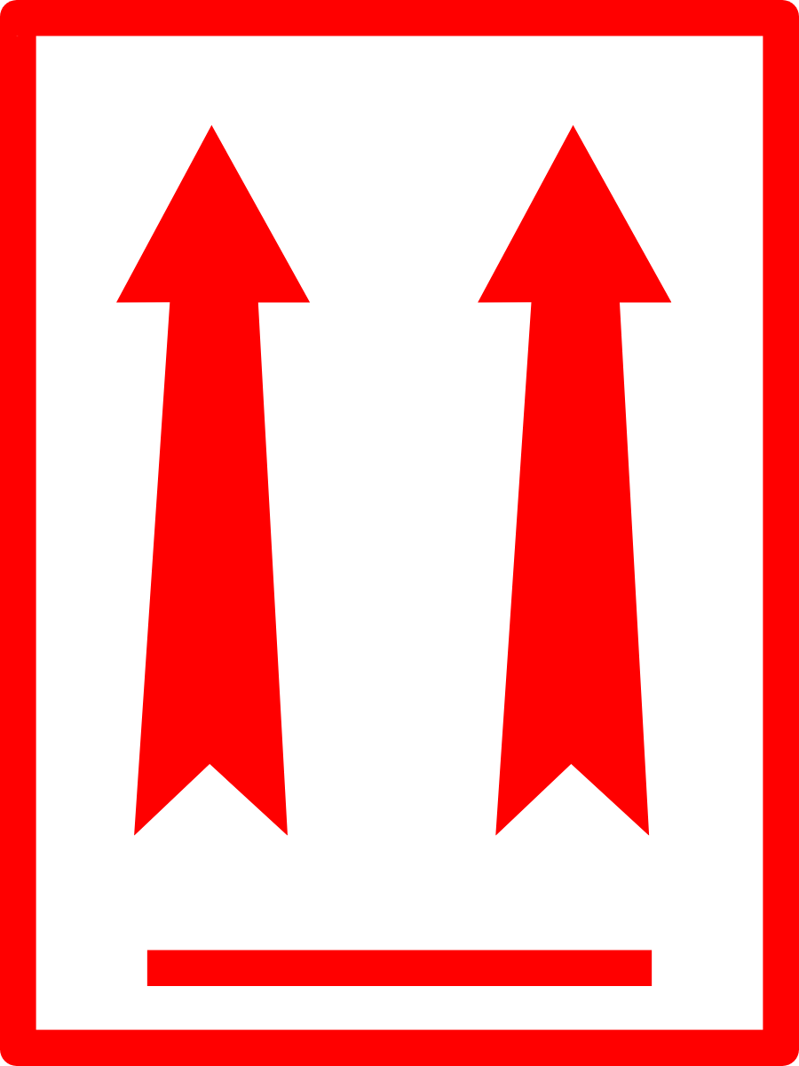 StickerJet Red Arrows – OSHA Air Speciality Labels – 3"x4" and 4"x6" Rectangle Labels – 500 Qty/Roll – Paper, Easy Peel And Stick, Strong Adhesive, Made In USA