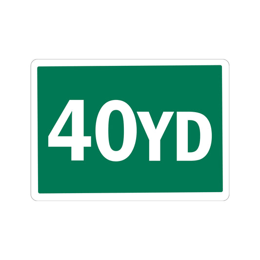 40 Yard Container Stickers