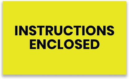 Instructions Enclosed (Rectangle) - Enclosed Labels