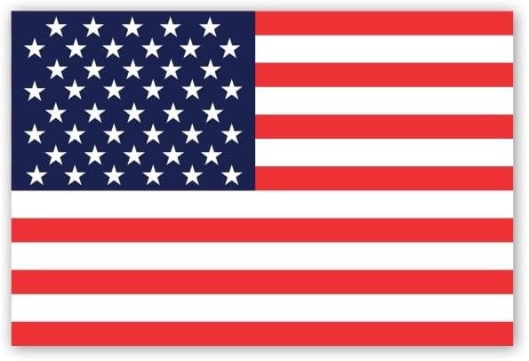 American Flag - Roll / Sheet- 2"x3" / 3"x4" / 4"x6" / 5"x7"