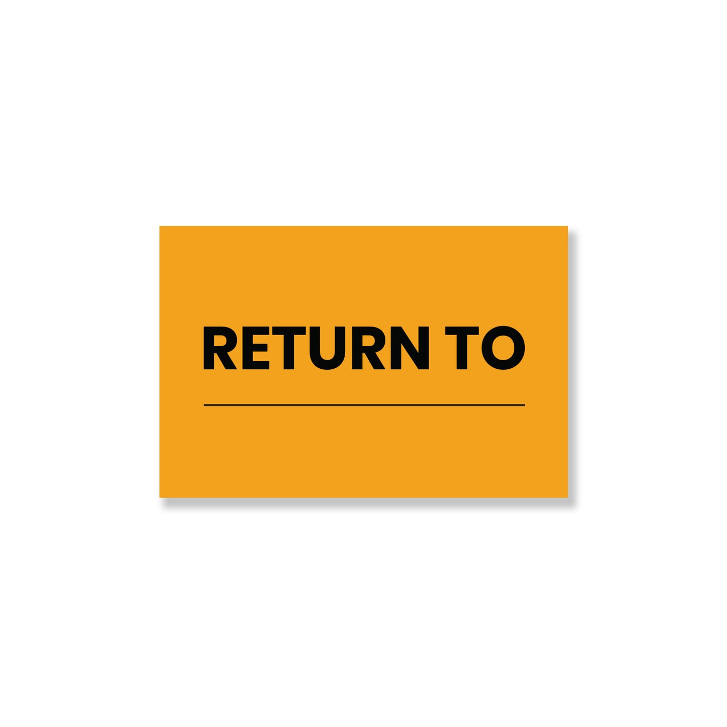 StickerJet Return To – OSHA Quality Control Roll Labels – 2x3" Rectangle Labels – 500 Qty/Roll – Paper, Easy Peel And Stick, Strong Adhesive, Made In USA