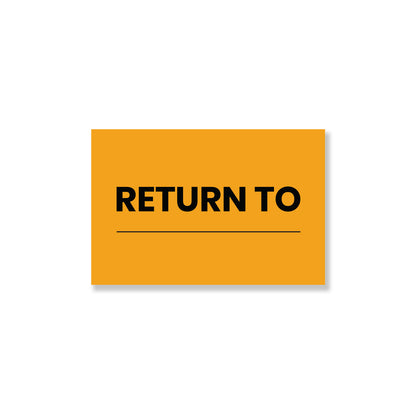 StickerJet Return To – OSHA Quality Control Roll Labels – 2x3" Rectangle Labels – 500 Qty/Roll – Paper, Easy Peel And Stick, Strong Adhesive, Made In USA