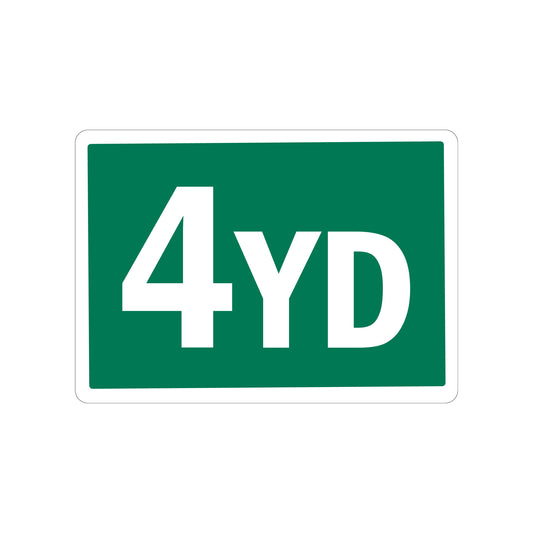 4 Yard Container Stickers