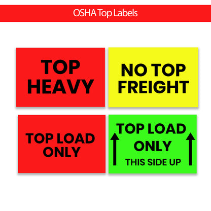 No Top Freight - Top Labels Roll - 3"x5"