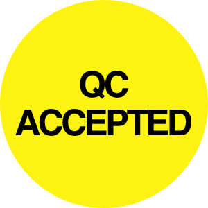 StickerJet QC Accepted – OSHA Quality Control Roll Labels – 2" Circle Labels – 500 Qty/Roll – Paper, Easy Peel And Stick, Strong Adhesive, Made In USA