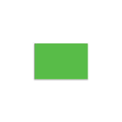"Fluorescent Green Color Code Rectangle Labels, single solid rectangular colored label sticker for inventory and color coding on white background."