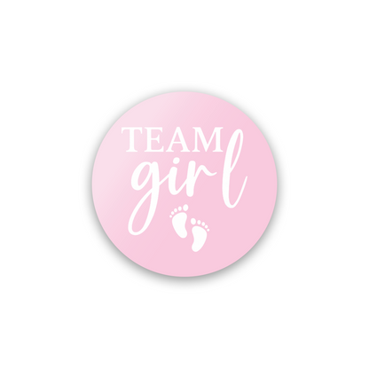 Gender Reveal Sticker – Baby Footprints Design