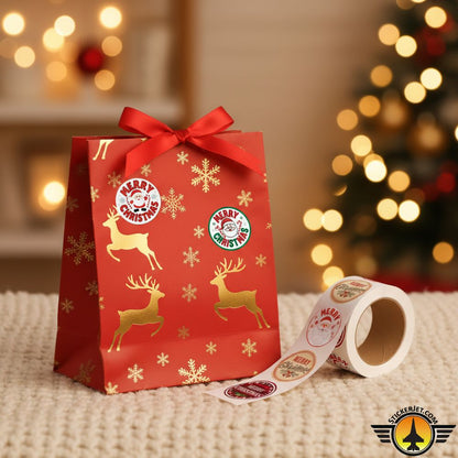 Christmas Sticker – Festive Merry Christmas Design