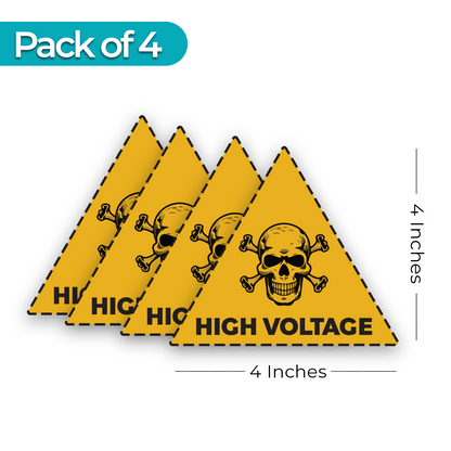 High Voltage - 2-Pack Individually Cut Stickers - 4" x 4"