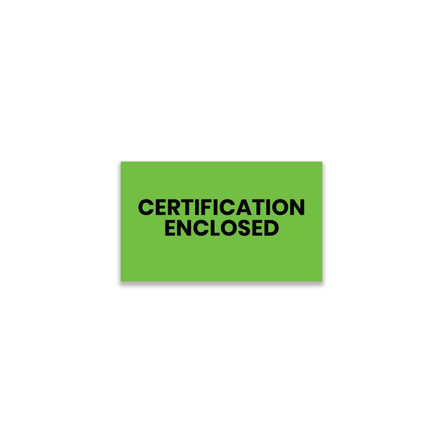 StickerJet Certification Enclosed – OSHA Receiving Labels – 3"x5" Rectangle Labels – 500 Qty/Roll – Paper, Easy Peel And Stick, Strong Adhesive, No Residue, Made In USA