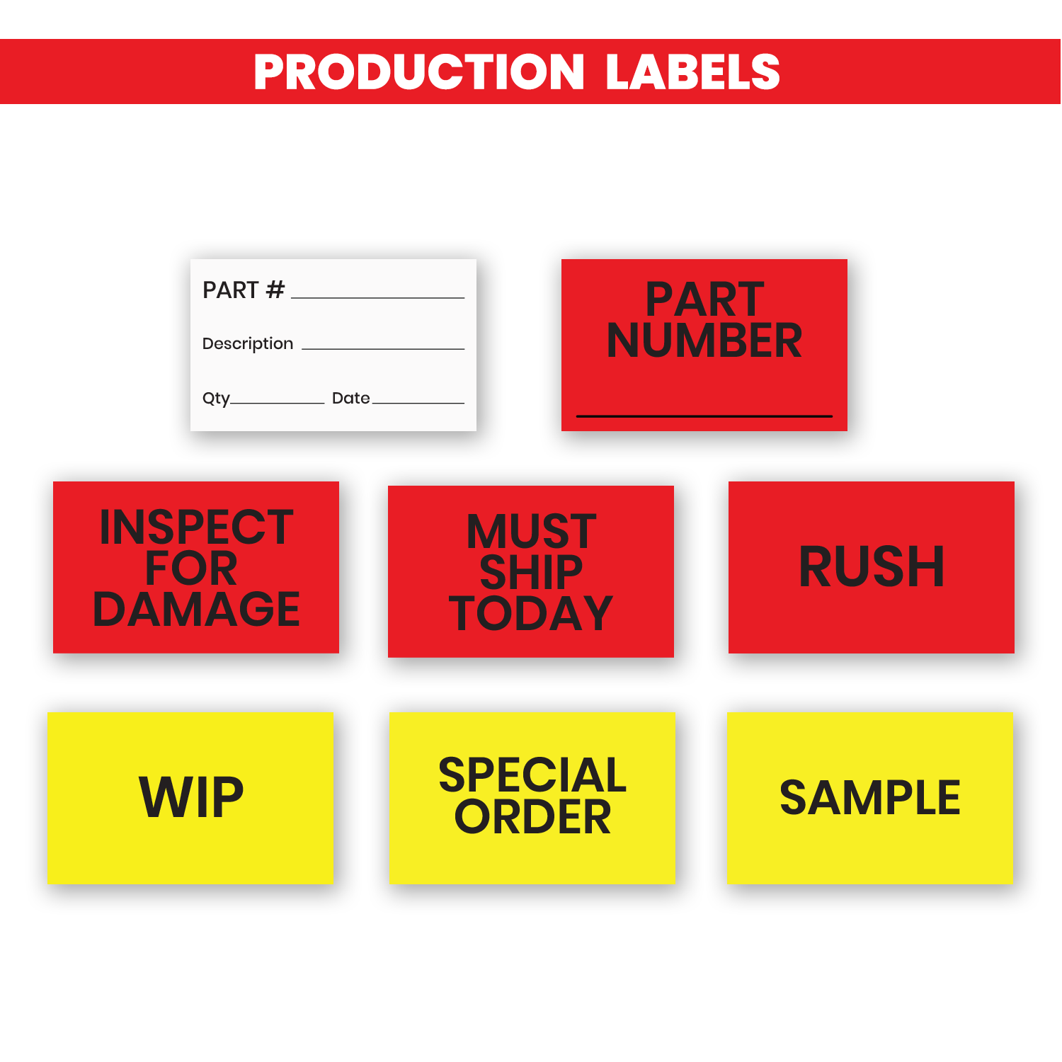 Sample (Yellow) -  Production Labels