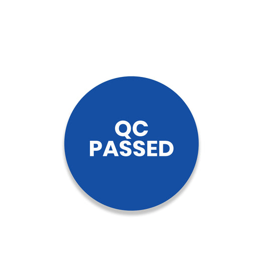 StickerJet QC Passed – OSHA Quality Control Roll Labels – 1" And 2" Circle Labels – 500 Qty/Roll – Paper, Easy Peel And Stick, Strong Adhesive, Made In USA