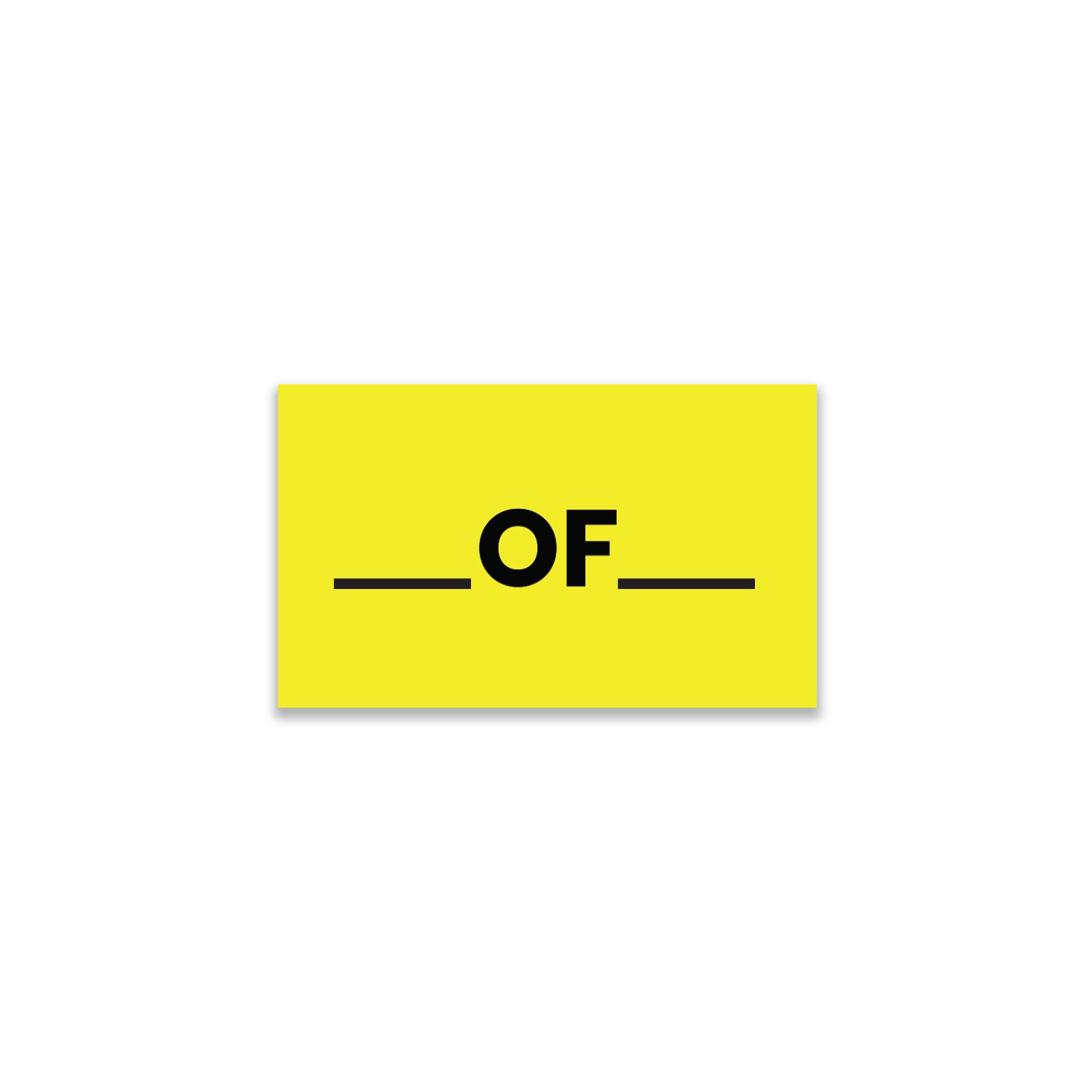 _ of _ - Shipping Labels