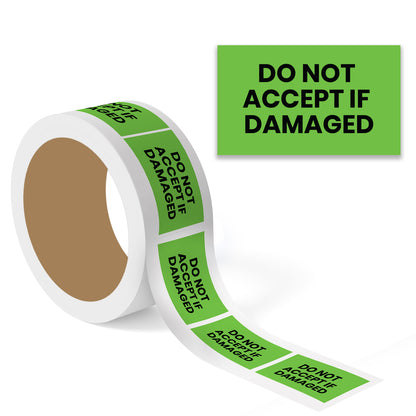 Do Not Accept if Damaged - Do Not Labels Roll - 3"x5"