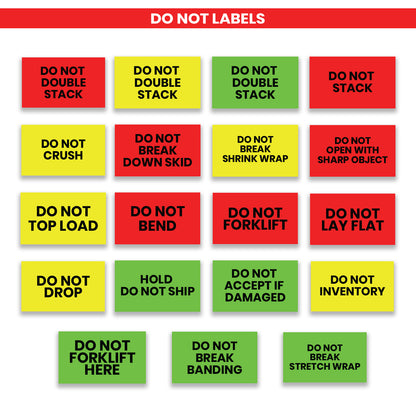Do Not Stack - Do Not Labels Roll - 3"x5"