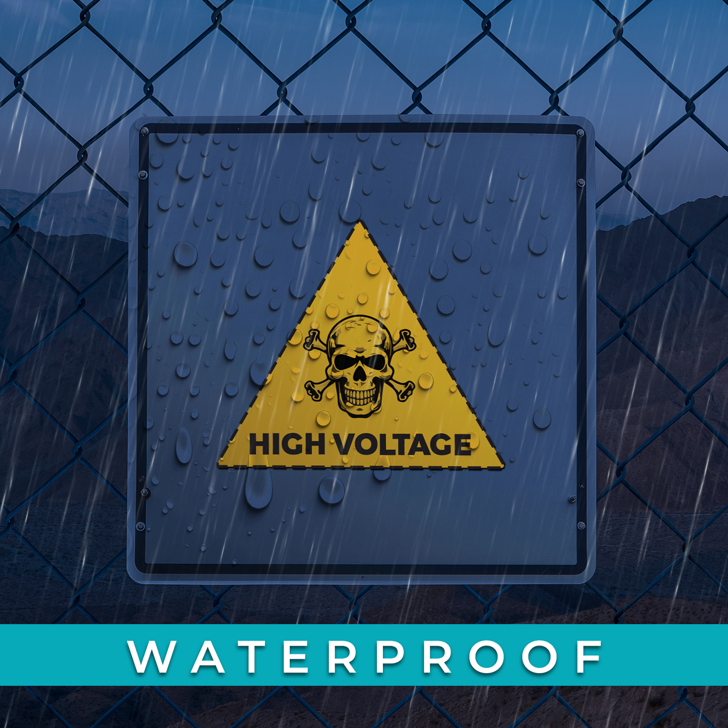 High Voltage - 2-Pack Individually Cut Stickers - 4" x 4"