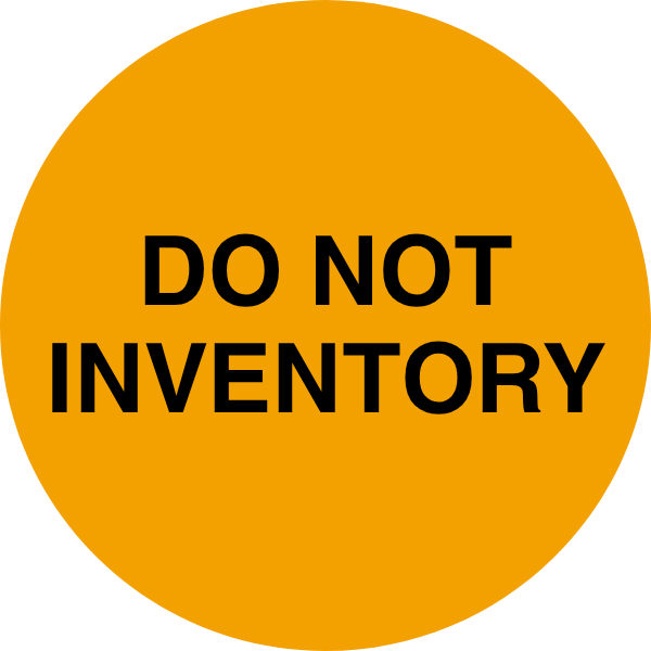 StickerJet Do Not Inventory – OSHA Inventory Control Roll Labels – 2" Circle Labels – 500 Qty/Roll – Paper, Easy Peel And Stick, Strong Adhesive, Made In USA