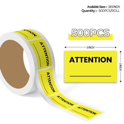Attention Write-In (Rectangle) - Shipping Labels