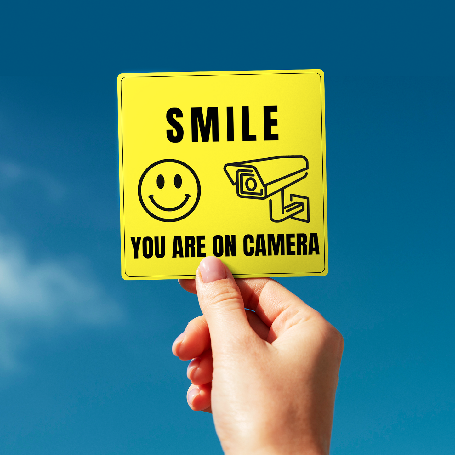 Smile You Are On Camera - 6-Pack Individually Cut Stickers - 6”x6”
