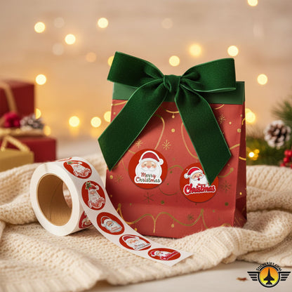 Christmas Sticker – Santa Merry Christmas Design