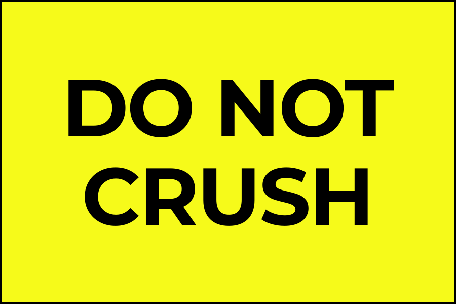 Do Not Crush - Do Not Labels Roll - 3"x5"