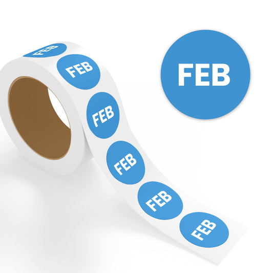 February (Circle) - Month Labels