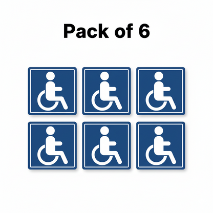 Handicap Wheelchair Accessible Vinyl Decals