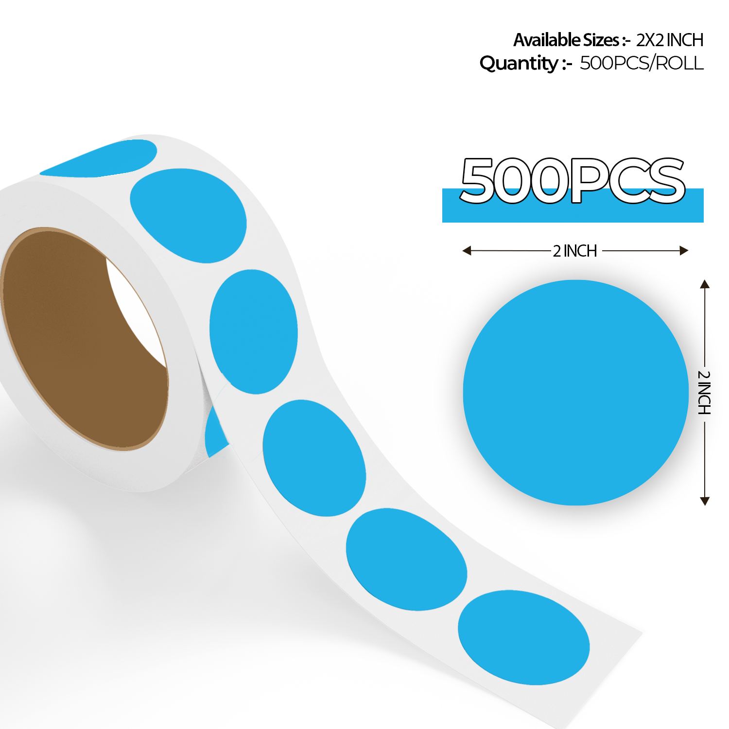 Light Blue Dot Labels