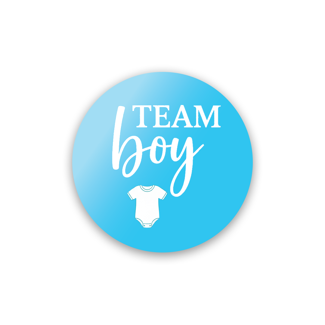 Gender Reveal Sticker – Minimal Onesie Icons Design