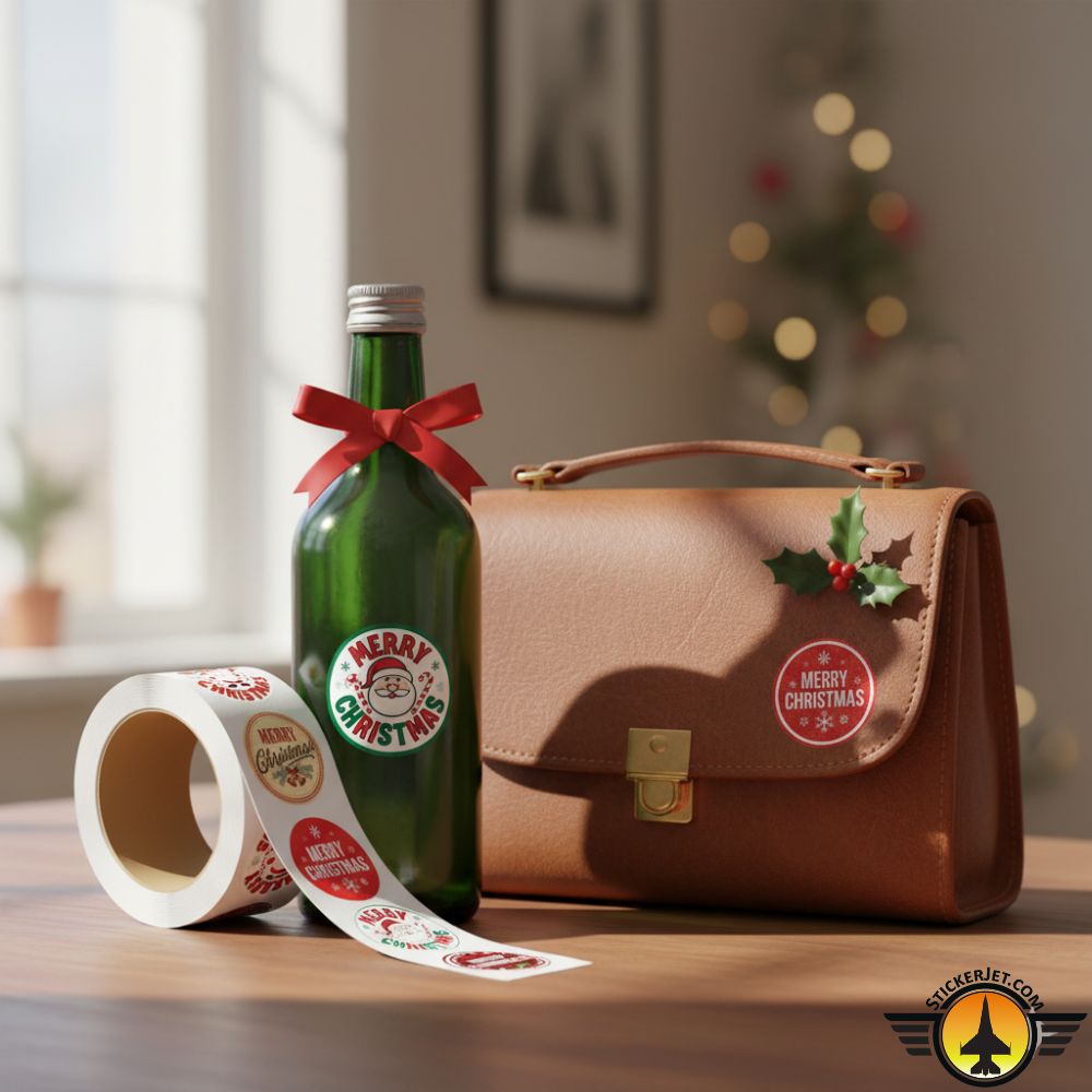 Christmas Sticker – Festive Merry Christmas Design