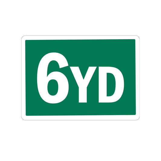 6 Yard Container Stickers