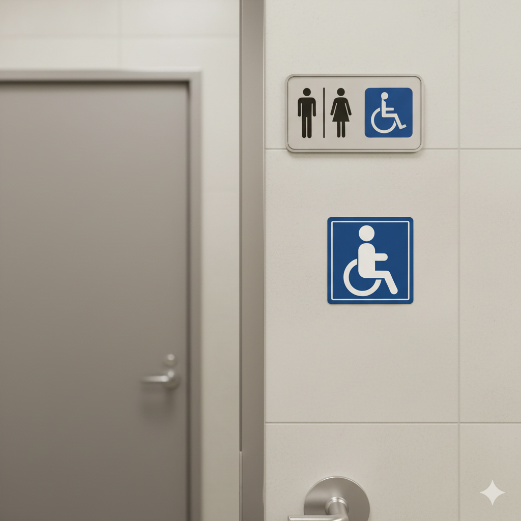 Handicap Wheelchair Accessible Vinyl Decals