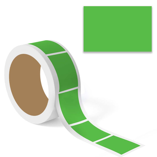Fluorescent Green Color Code Rectangle Labels